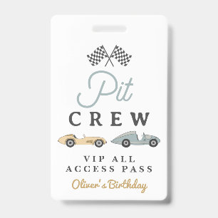 MAVERICK Rennwagen-Geburtstagsfeier Pit-Crew-VIP-P Ausweis