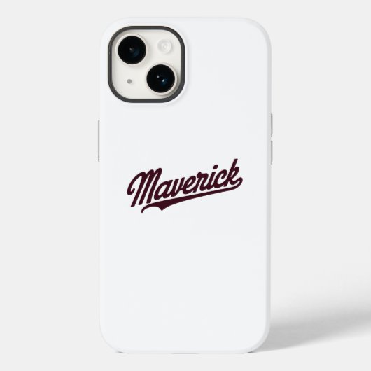 Maverick Typografie Design Case-Mate iPhone Hülle (Rückseite)