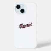 Maverick Typography Elegant Case-Mate iPhone Hülle (Rückseite)