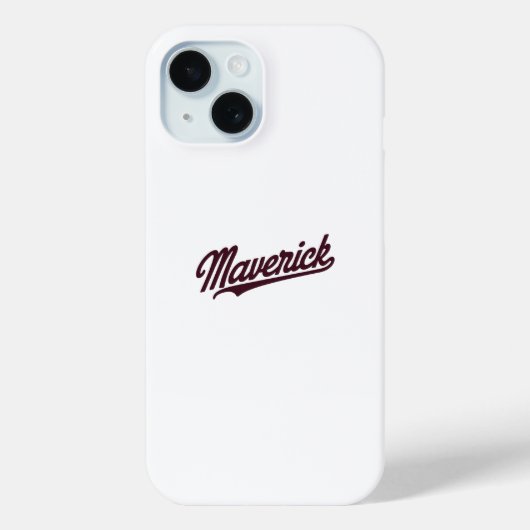 Maverick Typography Elegant Case-Mate iPhone Hülle (Rückseite)