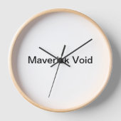 Maverick Void Wall Uhr (Vorderseite)