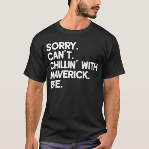 Maverick Vorname Lustiger Personalisierter Benannt T-Shirt