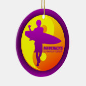 Mavericks - Half Moon Bay (Sunburst) Keramik Ornament (Rechts)
