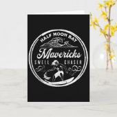 Mavericks Half Moon Y California Big Wave Surfing Karte (Gelbe Blume)