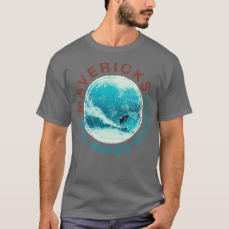 MAVERICKS Surf Halbmond Bucht Big Wave Surfen Cali T-Shirt