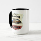 Mavericks Surfing Beach Woody Tasse (Vorderseite Links)