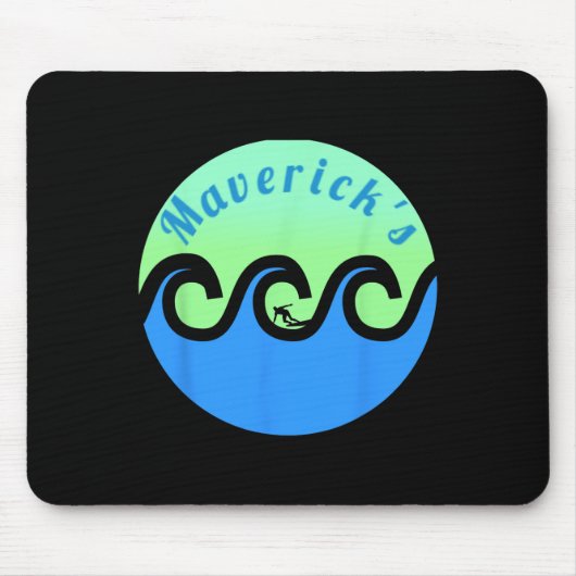 Maverick's Surfing Surf California Strände Mousepad (Vorne)