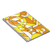 Maverique Pride Abstrakt Geometric Orange Yellow Notizblock (Rechte Seite)