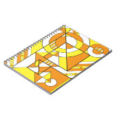 Maverique Pride Abstrakt Geometric Orange Yellow Notizblock (Linke Seite)