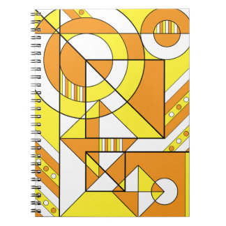 Maverique Pride Abstrakt Geometric Orange Yellow Notizblock