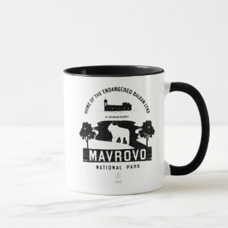Mavrovo Nationalpark Schwarzes Design Tasse