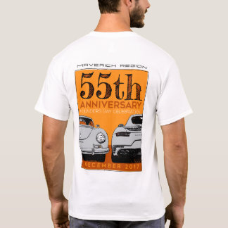 Mavs 55. Jahrestags-Dunkelheitstext T-Shirt