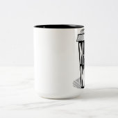 Mavs u. Mokka-Tasse Zweifarbige Tasse (Mittel)