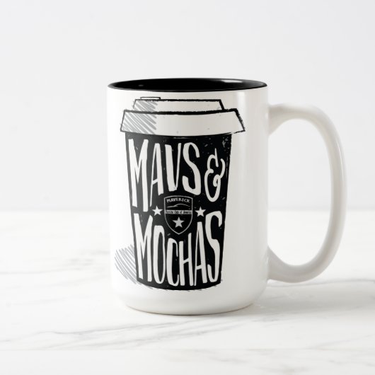 Mavs u. Mokka-Tasse Zweifarbige Tasse (Rechts)