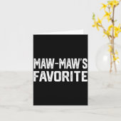 Maw-maw’s Favorite Funny Grandparent Granhild Vint Karte (Gelbe Blume)