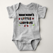 Maw Maws Kleine Ladybug - Niedlich Baby Strampler (Vorderseite)
