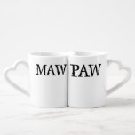 Maw & Paw Couple Coffee Mugs Liebestassen<br><div class="desc">❤ Alle entworfen mit Liebe von WitCraft Designs™! Personalisieren Sie Ihren Weg 👌 Finden Sie und folgen Sie uns auf sozialen Medien ( Ⓕ Ⓟ Ⓣ) 📷 TAG #witcrafting und teilen Sie Ihre Einkäufe auf sozialen Medien mit uns!! Sie können sich mit allen meinen Social-Media-Konten unter www.witcraft.com Besuchen Sie mein...</div>