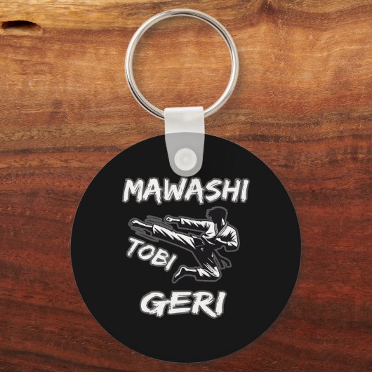 Mawashi Tobi Geri Schlüsselanhänger (Vorderseite)