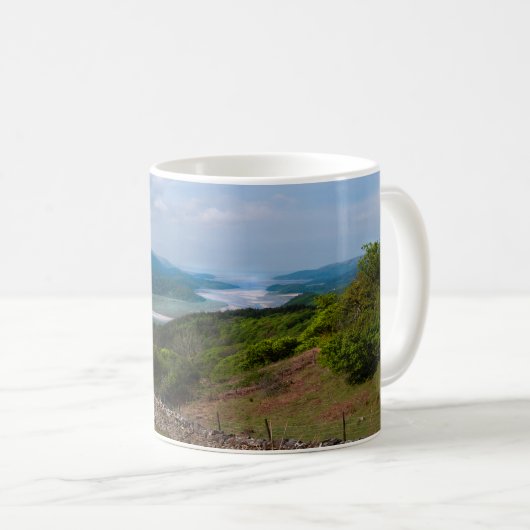 Mawddach Estuary Welsh Snowdonia Panorama Kaffeetasse (VorderseiteRechts)