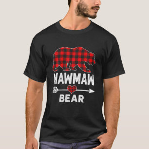 Mawmaw Bar Christmas Pajama Red Kariert Buffalo Fa T-Shirt