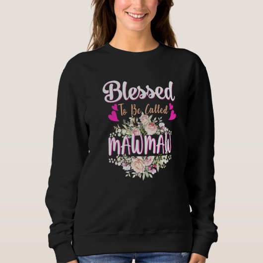 Mawmaw Bloral Womens Mawmaw Selbesed. m Sweatshirt (Vorderseite)