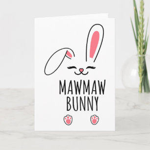 Mawmaw Bunny Lustige passende Osterhase Ostereier- Karte