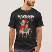 Mawmaw  Christmas Llama Lights Matching Family T-Shirt (Vorderseite)