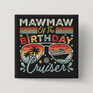 Mawmaw des Geburtstags Cruiser Vacation Square Button