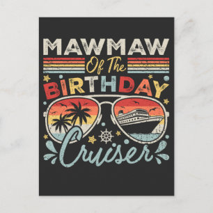 Mawmaw des Geburtstags-Kreuzritterurlaubs Postkarte