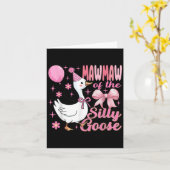 Mawmaw Gans auf der Loose Funny Birthday Matching Karte (Gelbe Blume)