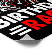 Mawmaw Of The Birthday Racer Race Car Party Family Poster (Ecke)