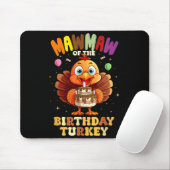 Mawmaw Of The Birthday Turkey Family 1st Birthday Mousepad (Mit Mouse)