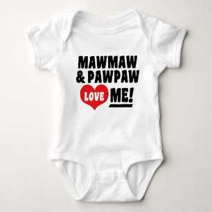 MawMaw und PawPaw Liebe Baby Strampler