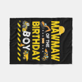 Mawmaw vom Geburtstagsbauer Bir Fleecedecke (Vorderseite (Horizontal))