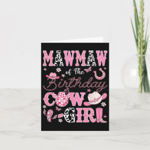 Mawmaw vom Geburtstagskind Western Rodeo Mawma Karte
