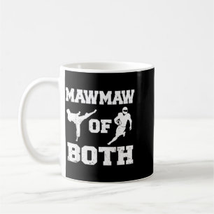 Mawmaw von beiden Taekwondo-Fußball lustige Kampfs Kaffeetasse