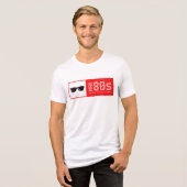 Max80er "Beat"-Design Tri-Blend Shirt (Vorderseite voll)