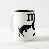 Max9 Tasse Schwarz/Weiß (Vorderseite Links)