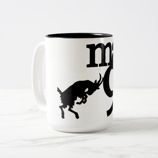 Max9 Tasse Schwarz/Weiß (Vorderseite Links)