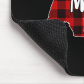 Max Bear Custom Roter Buffalo Karo Weihnachts-Pyja Mousepad (Ecke)
