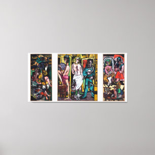 Max Beckmann - Die Akrobaten Leinwanddruck