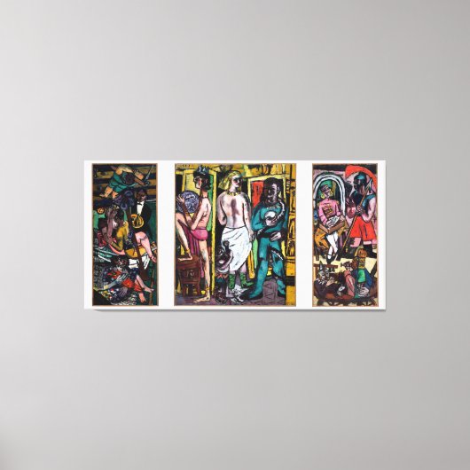 Max Beckmann - Die Akrobaten Leinwanddruck (Vorderseite)