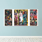 Max Beckmann - Die Akrobaten Leinwanddruck (Insitu (Holzboden))