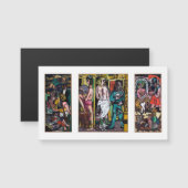 Max Beckmann - Die Akrobaten Magnetkarte (Vorne/Hinten)