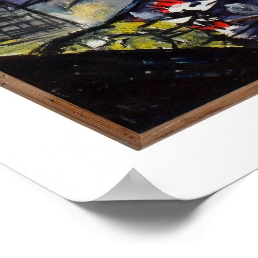 Max Beckmann - Die Akrobaten Poster (Ecke)