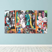 Max Beckmann - Die Schauspieler Leinwanddruck (Insitu (Holzboden))