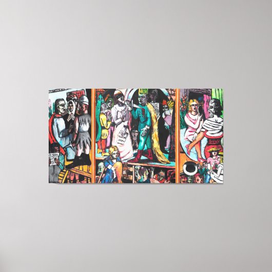 Max Beckmann - Die Schauspieler Leinwanddruck (Vorderseite)