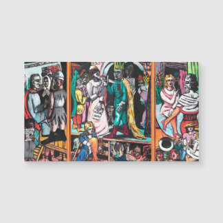 Max Beckmann - Die Schauspieler Magnetkarte