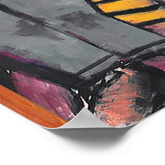 Max Beckmann - Die Schauspieler Poster (Ecke)