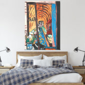 Max Beckmann - Expressionism - Un Bar a Paris 1939 Leinwanddruck (Insitu (Schlafzimmer))